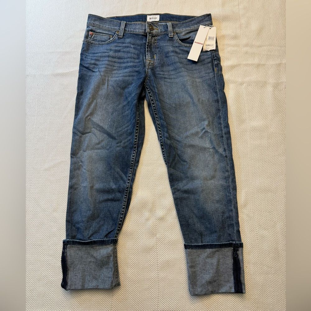NWT Hudson cropped muse skinny cuff jeans size 29 waist or 8 beach coastal